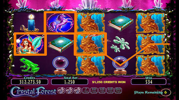 Crystal forest slot machine